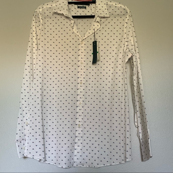 Perry Ellis Bright White Long Sleeves T-Shirt NWT - Picture 4 of 13
